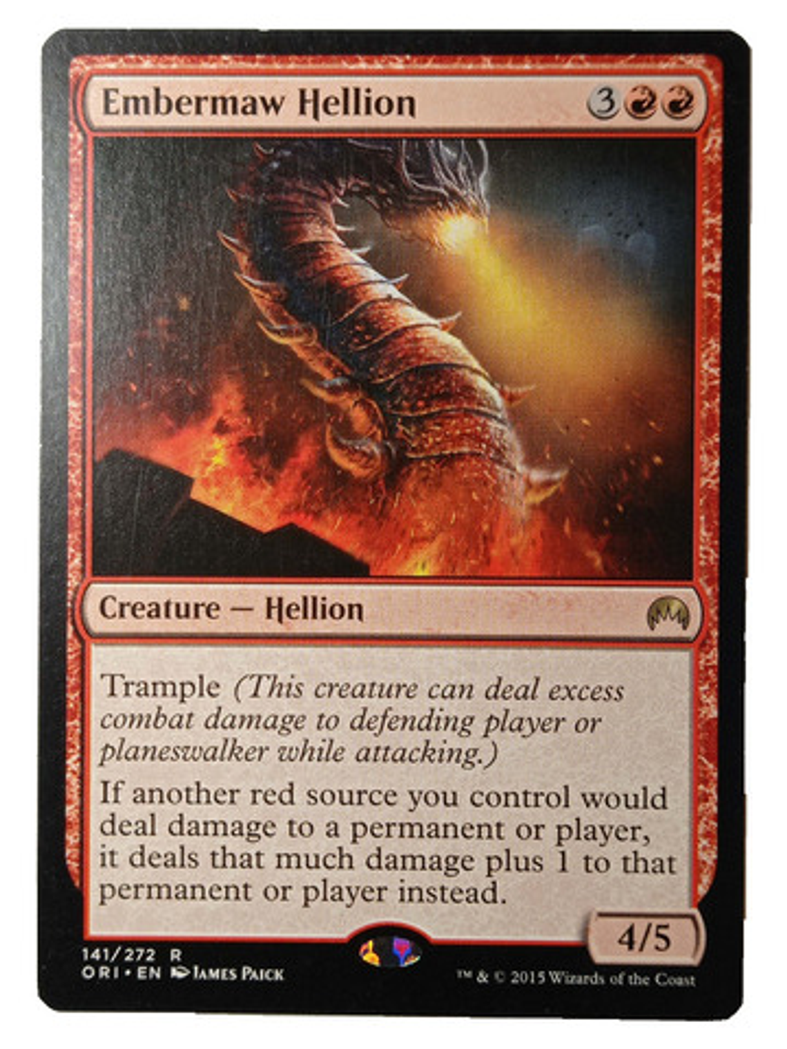Carta Magic Embermaw Hellion [origins] Mtg Hellion 1