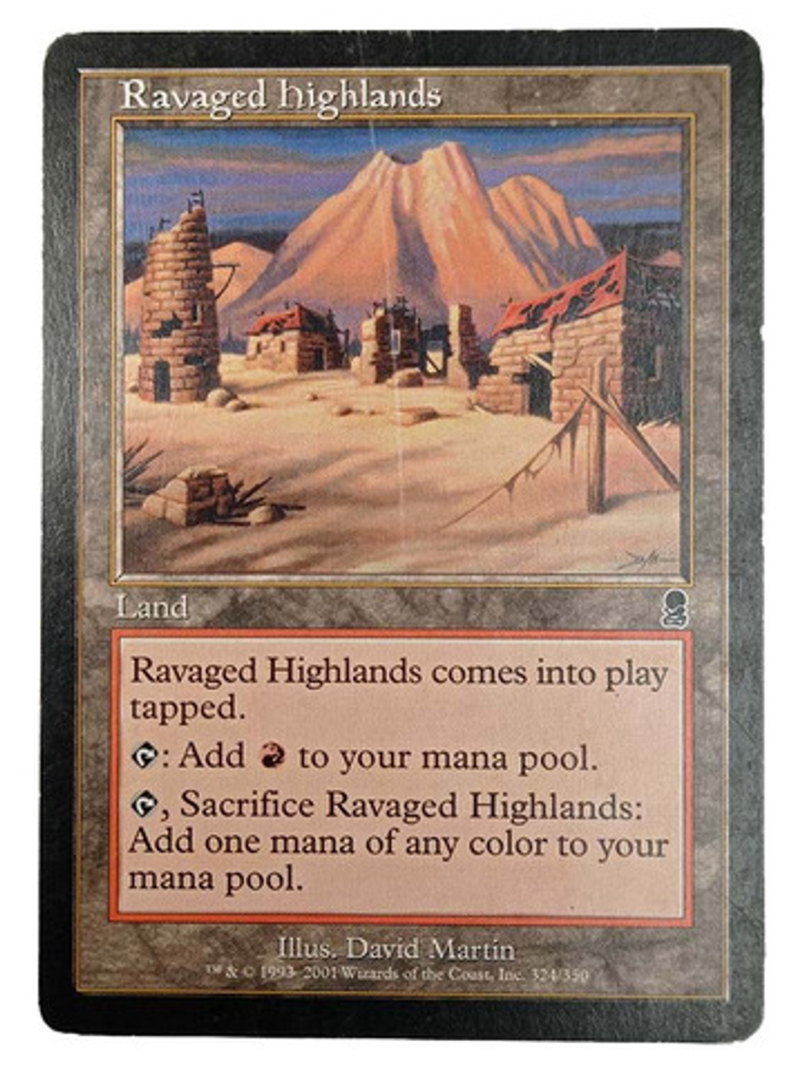 Carta Magic Ravaged Highlands [odyssey] Mtg Land 1