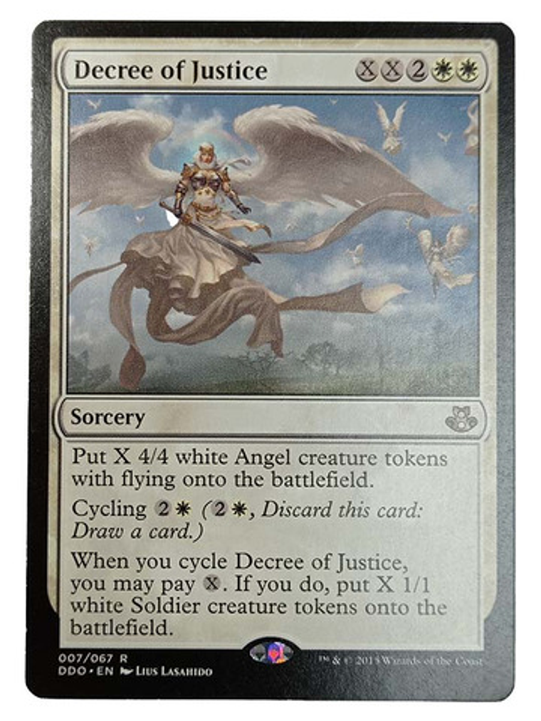 Carta Magic Decree Of Justice [elspeth V Kiora] Mtg Sorcery 1