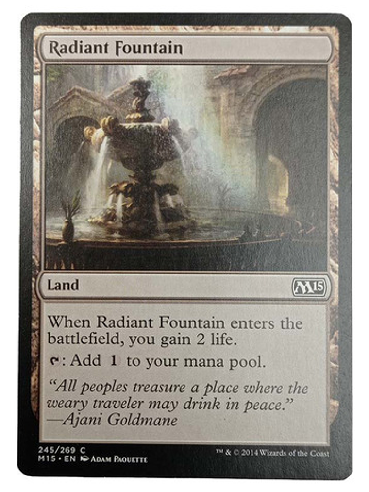 Carta Magic Radiant Fountain [m15] Mtg Land 1