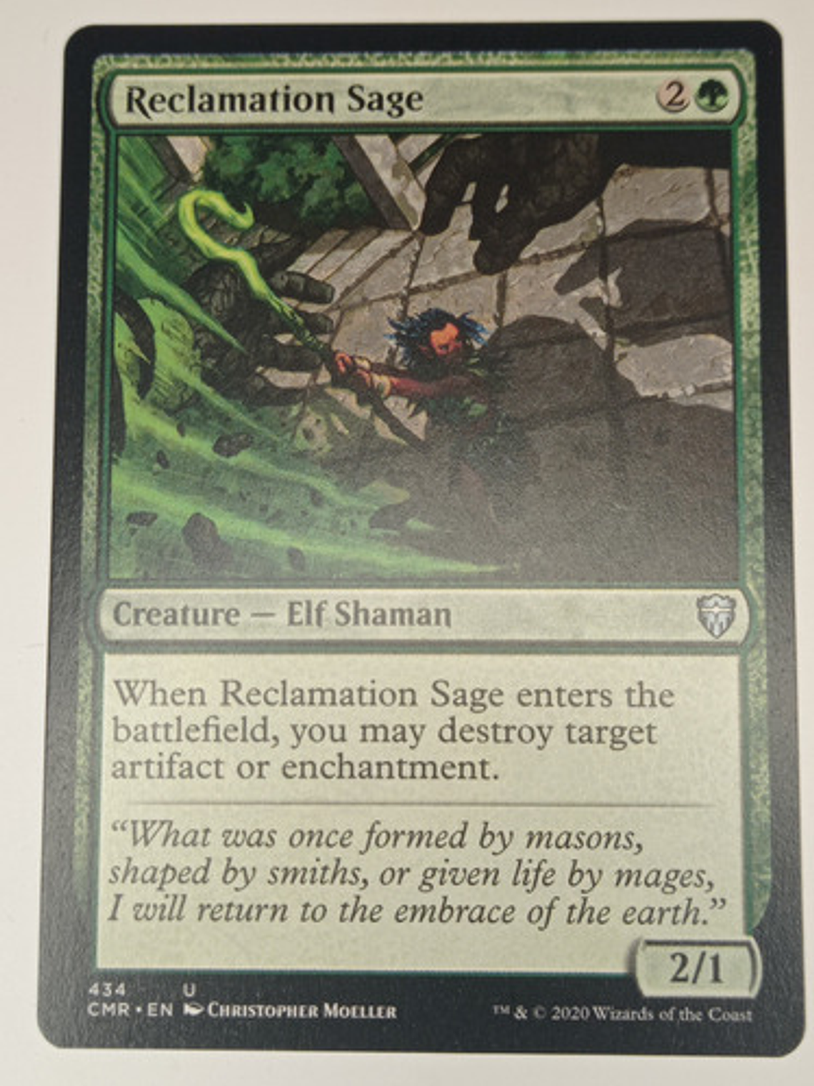 Carta Magic Reclamation Sage [c Legends] Mtg Elf 1
