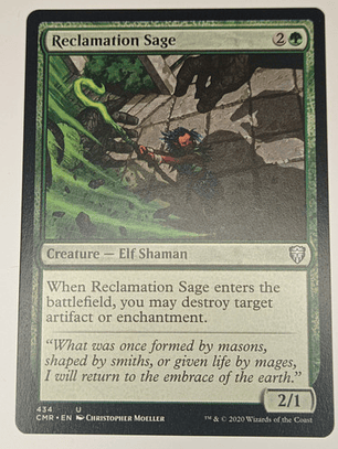 Carta Magic Reclamation Sage [c Legends] Mtg Elf