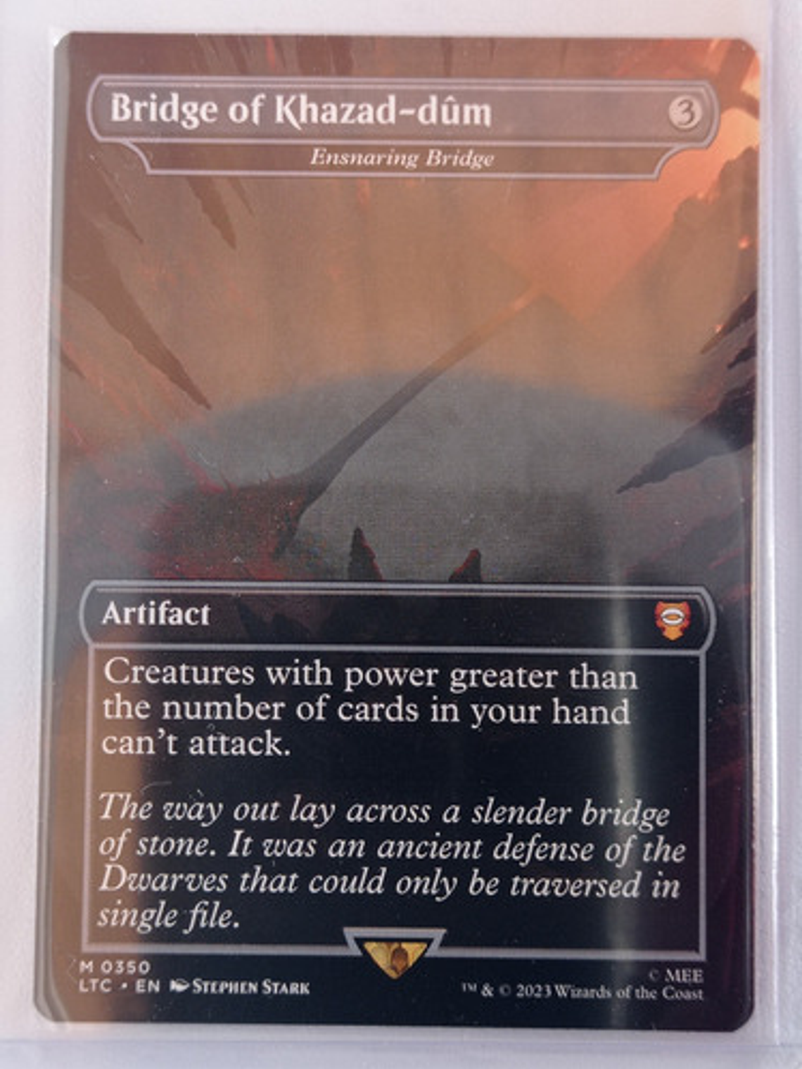 Carta Magic Bridge Of Khazad-dûm [middle Earth] Mtg Artifact 1
