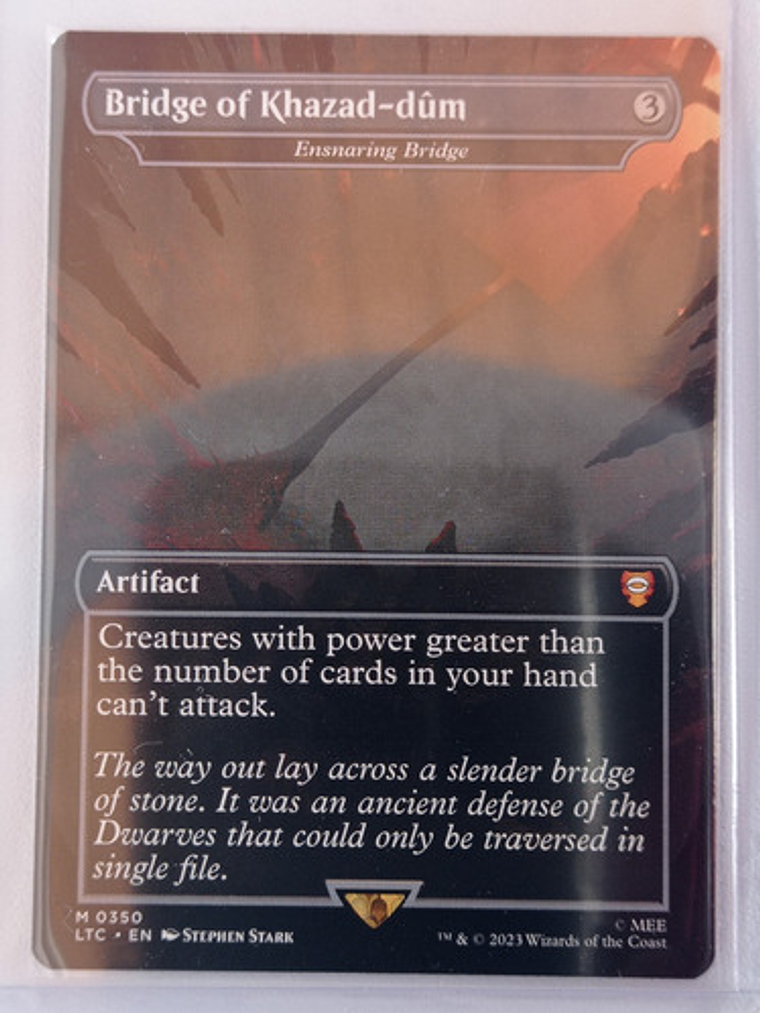 Carta Magic Bridge Of Khazad-dûm [middle Earth] Mtg Artifact 1