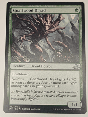 Carta Magic Gnarlwood Dryad [eldritch Moon] Mtg Horror