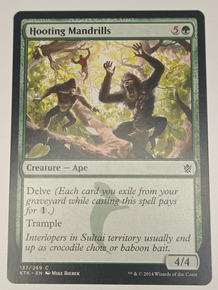 Carta Magic Hooting Mandrills [khans Of Tarkir] Mtg Ape