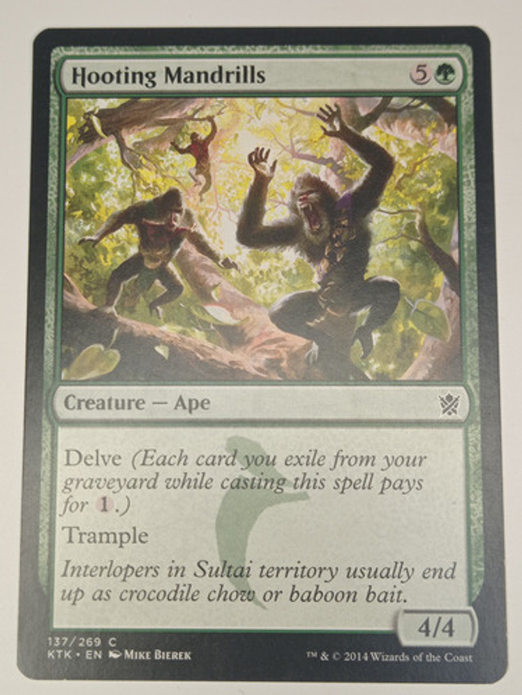 Carta Magic Hooting Mandrills [khans Of Tarkir] Mtg Ape 1