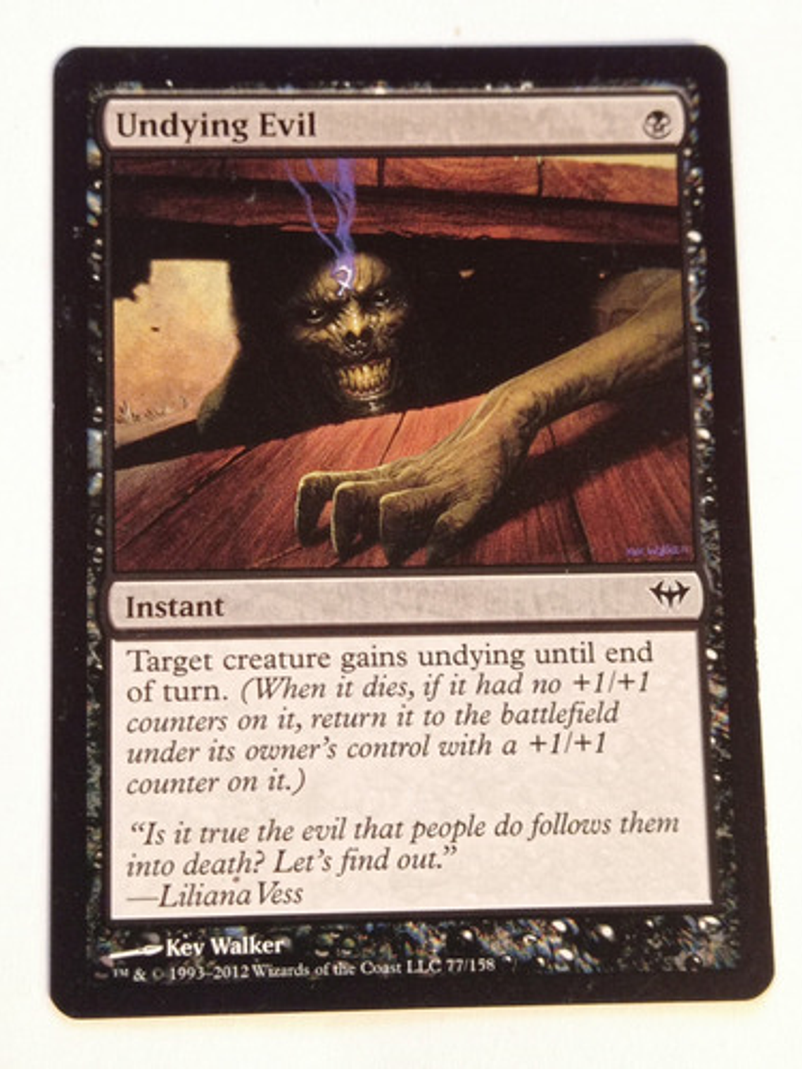 Carta Magic Undying Evil [dark Ascension] Mtg Instant 1