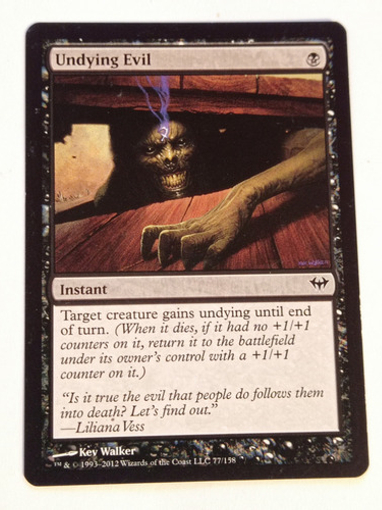 Carta Magic Undying Evil [dark Ascension] Mtg Instant 1