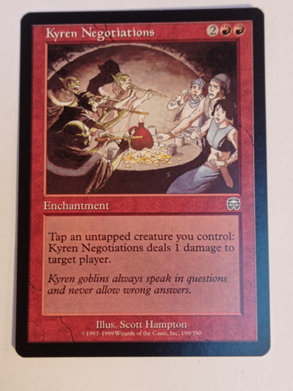 Carta Magic Kyren Negotiations [mercadian Masques] Mtg 1