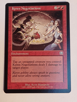 Carta Magic Kyren Negotiations [mercadian Masques] Mtg