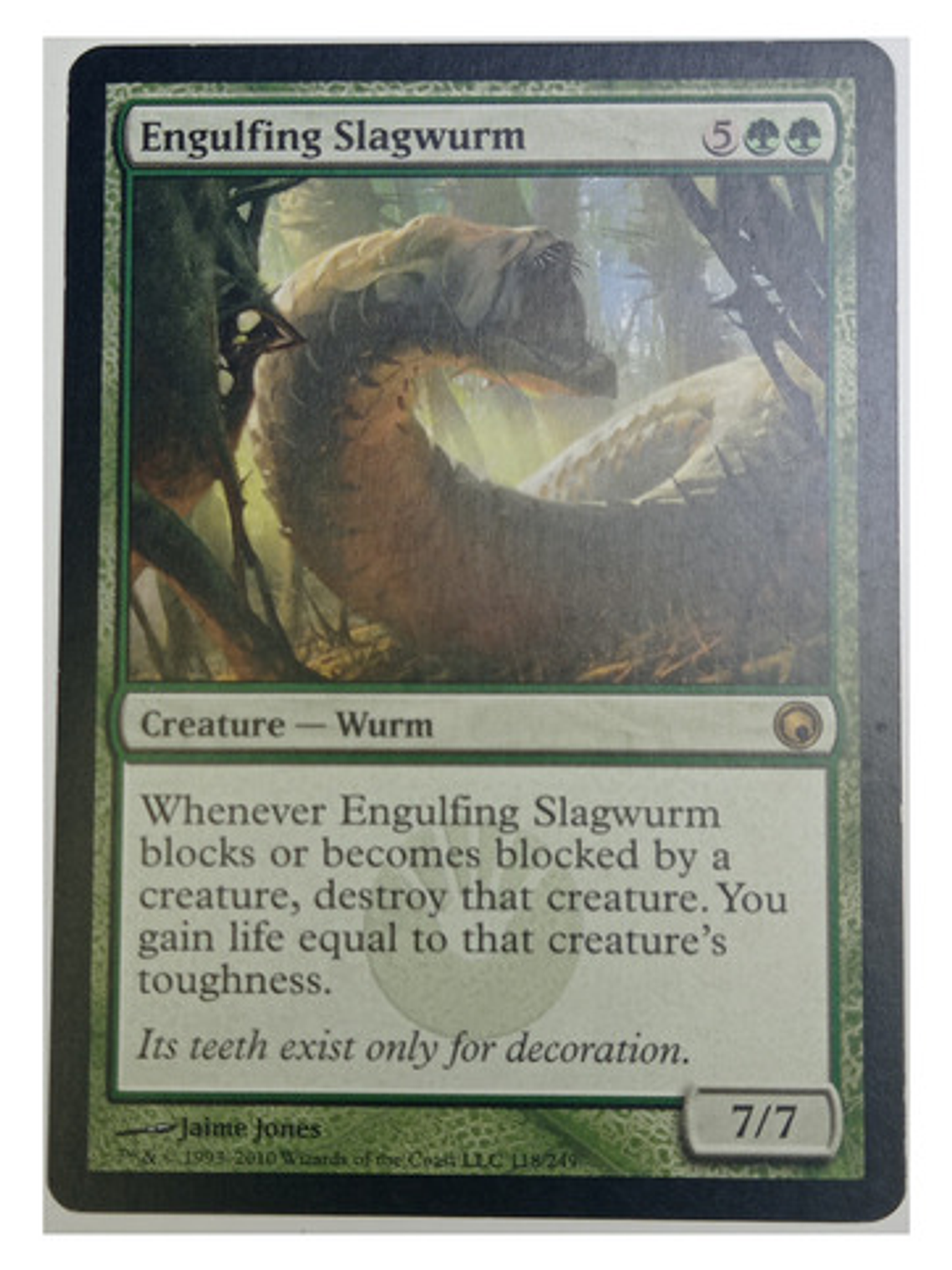 Carta Magic Engulfing Slagwurm [scars Mirrodin] Mtg Wurm 1