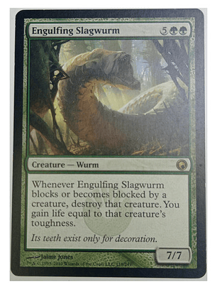 Carta Magic Engulfing Slagwurm [scars Mirrodin] Mtg Wurm