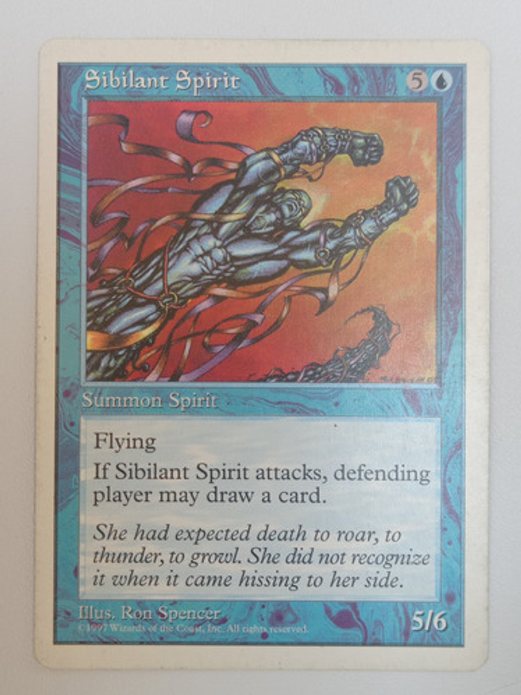 Carta Magic Sibilant Spirit [5ed] Mtg Creature 1