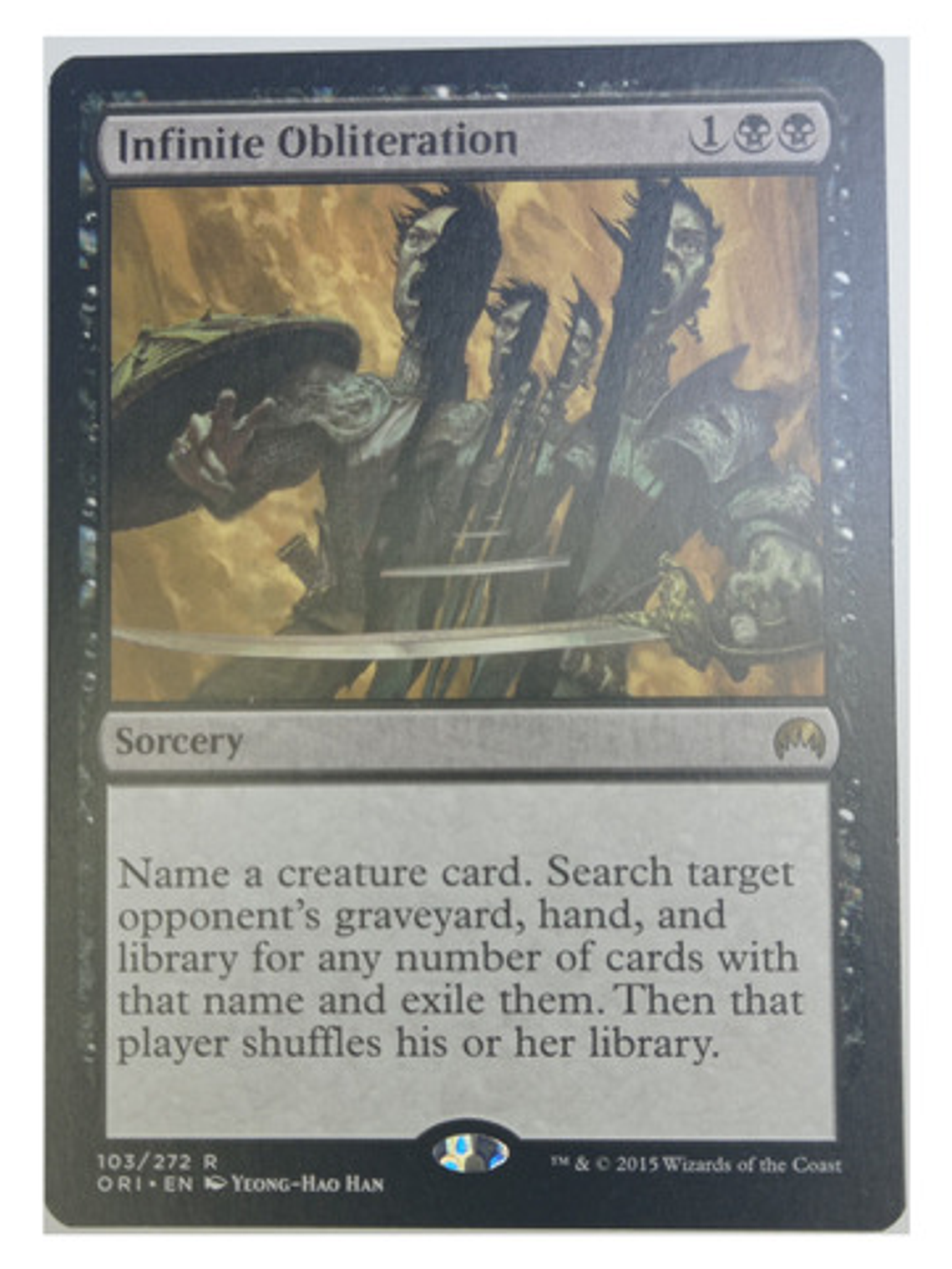 Carta Magic Infinite Obliteration [origins] Mtg Sorcery 1