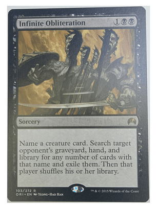 Carta Magic Infinite Obliteration [origins] Mtg Sorcery
