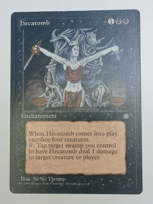 Carta Magic Hecatomb [ice Age] Mtg Enchantment