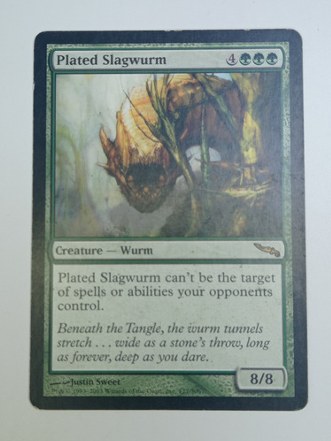 Carta Magic Plated Slagwurm [mirrodin] Mtg Wurm 1