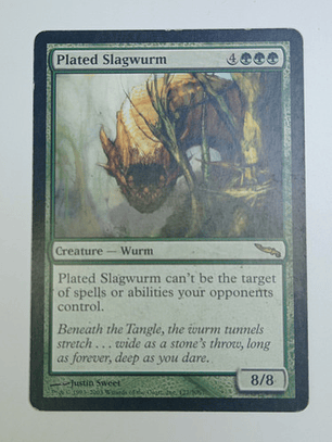 Carta Magic Plated Slagwurm [mirrodin] Mtg Wurm