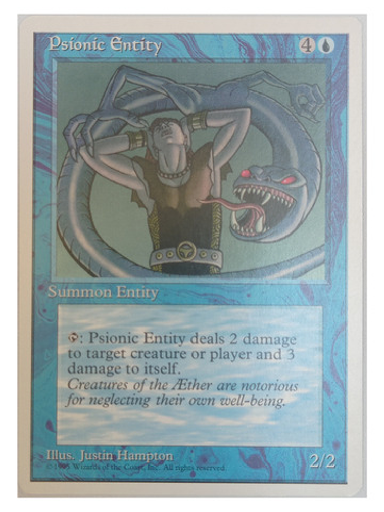 Carta Magic Psionic Entity [4ed] Mtg Creature 1