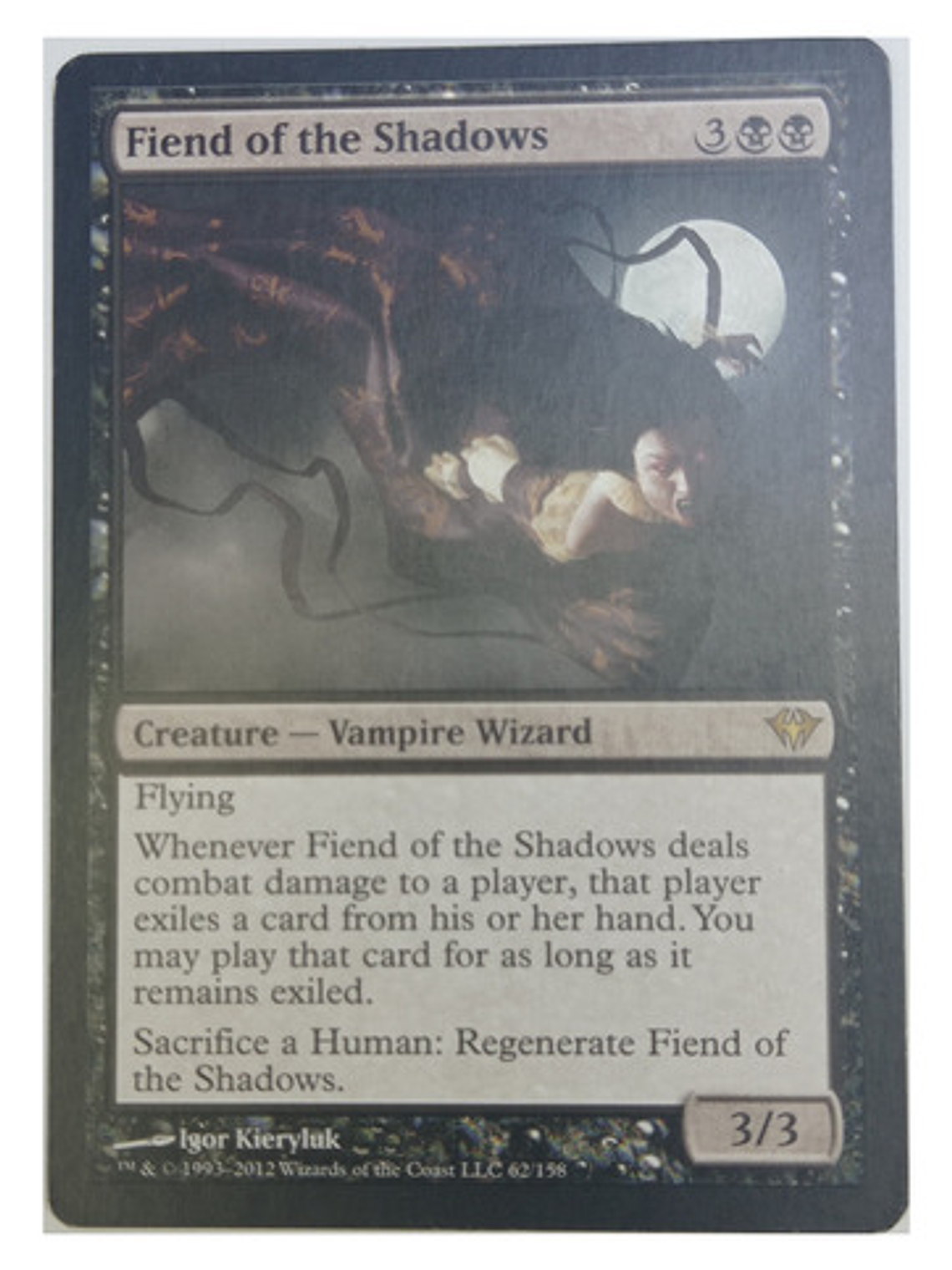 Carta Magic Fiend Of The Shadows [dark Ascension] Mtg Vamp 1