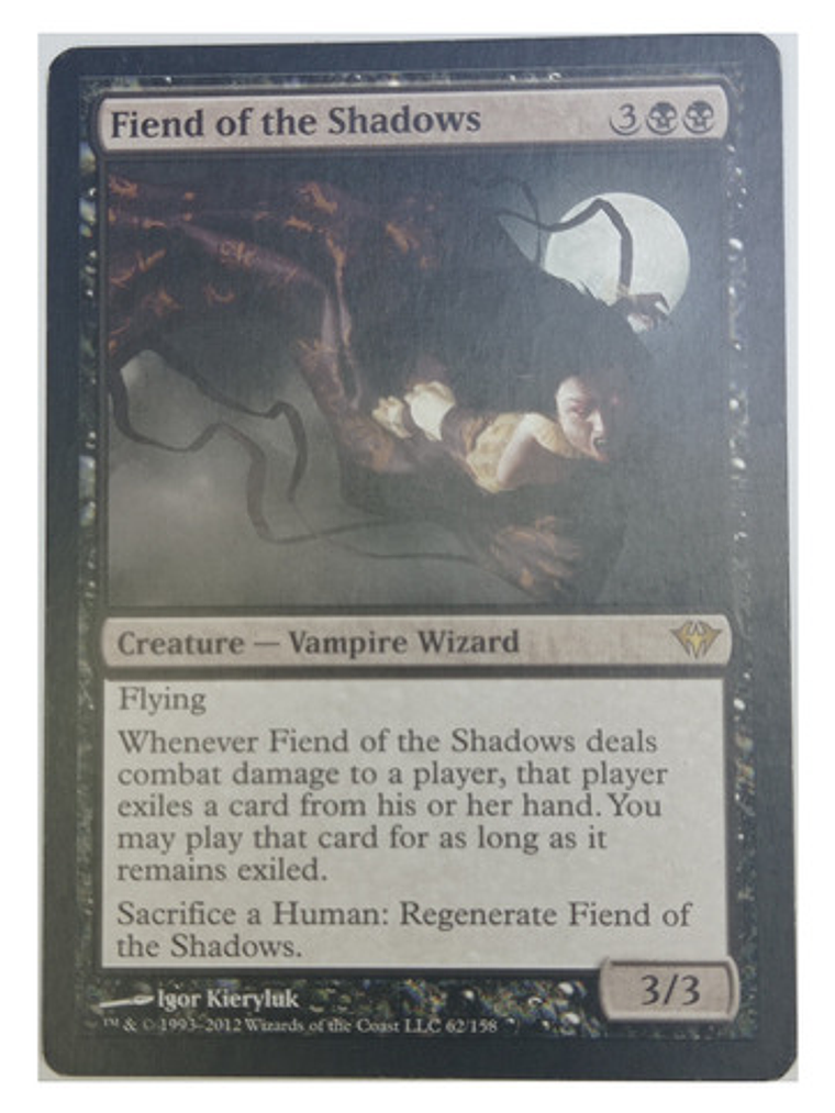 Carta Magic Fiend Of The Shadows [dark Ascension] Mtg Vamp 1
