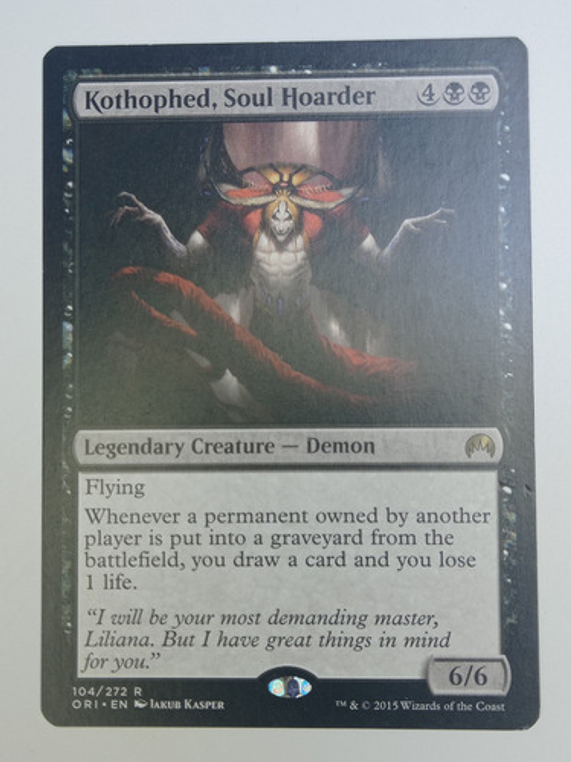 Carta Magic Kothophed Soul Hoarder [origins] Mtg Demon 1