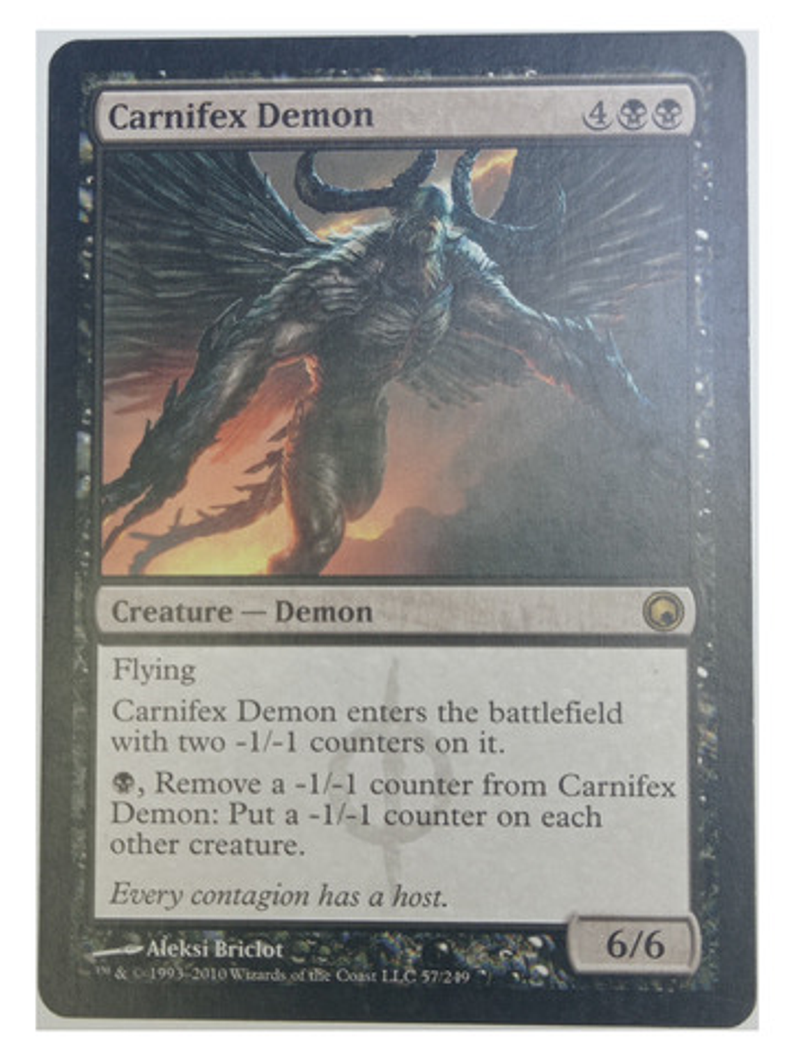 Carta Magic Carnifex Demon [scars Mirrodin] Mtg Demon 1