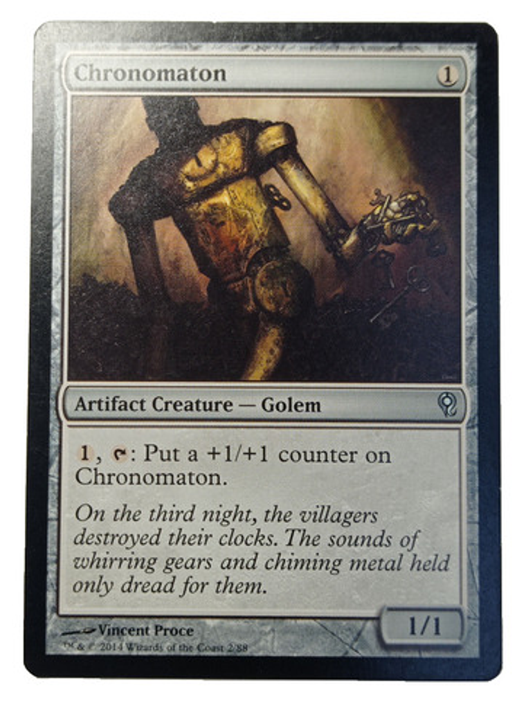 Carta Magic Chronomaton [jace V Vraska] Mtg Artifact Golem 1
