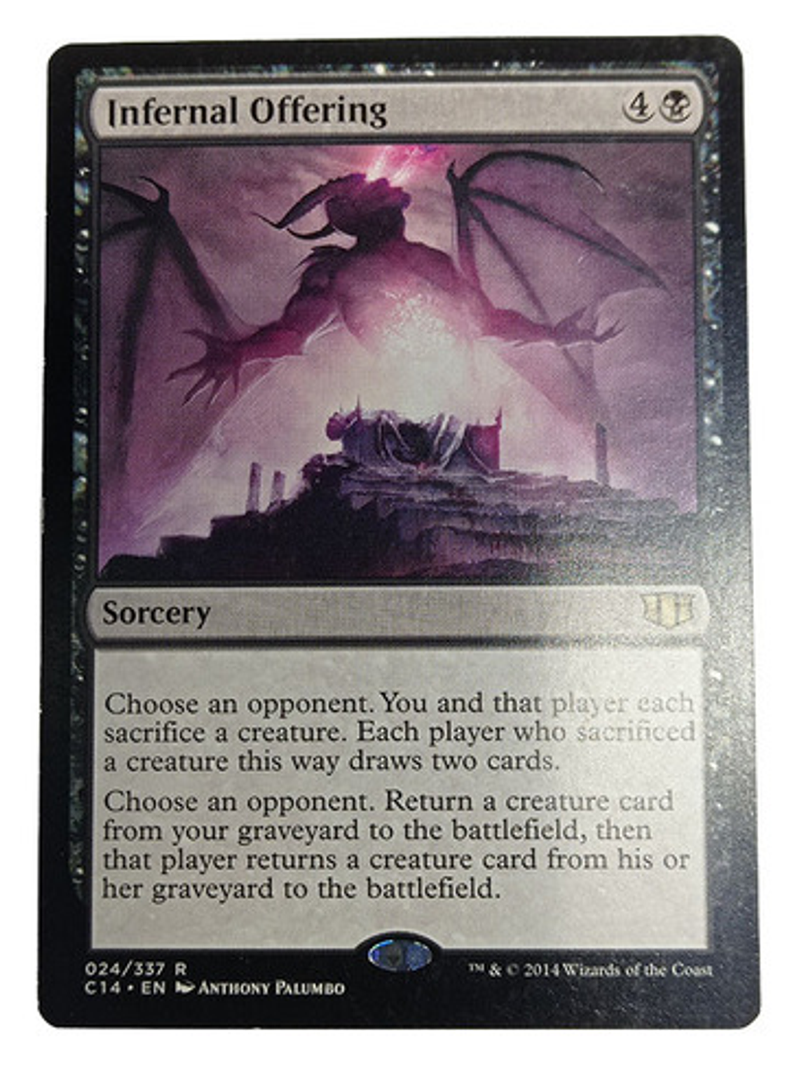 Carta Magic Infernal Offering [c14] Mtg Sorcery 1