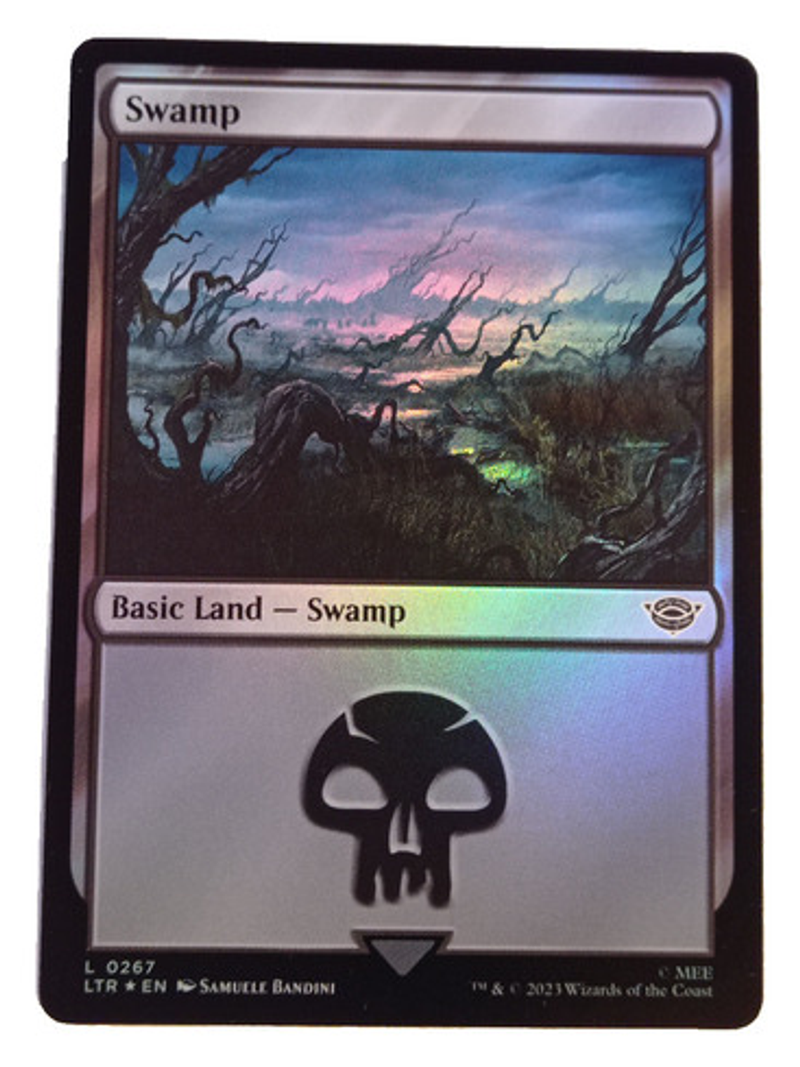 Carta Magic Lord Of The Rings Swamp Land (foil) Mtg 1