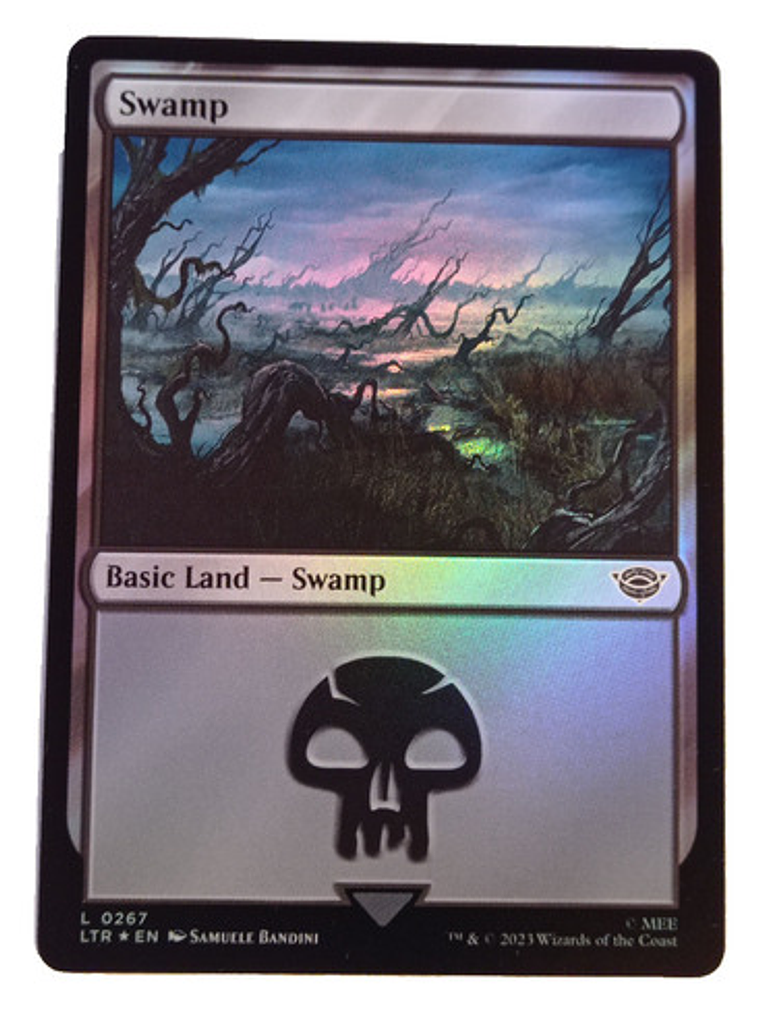Carta Magic Lord Of The Rings Swamp Land (foil) Mtg 1
