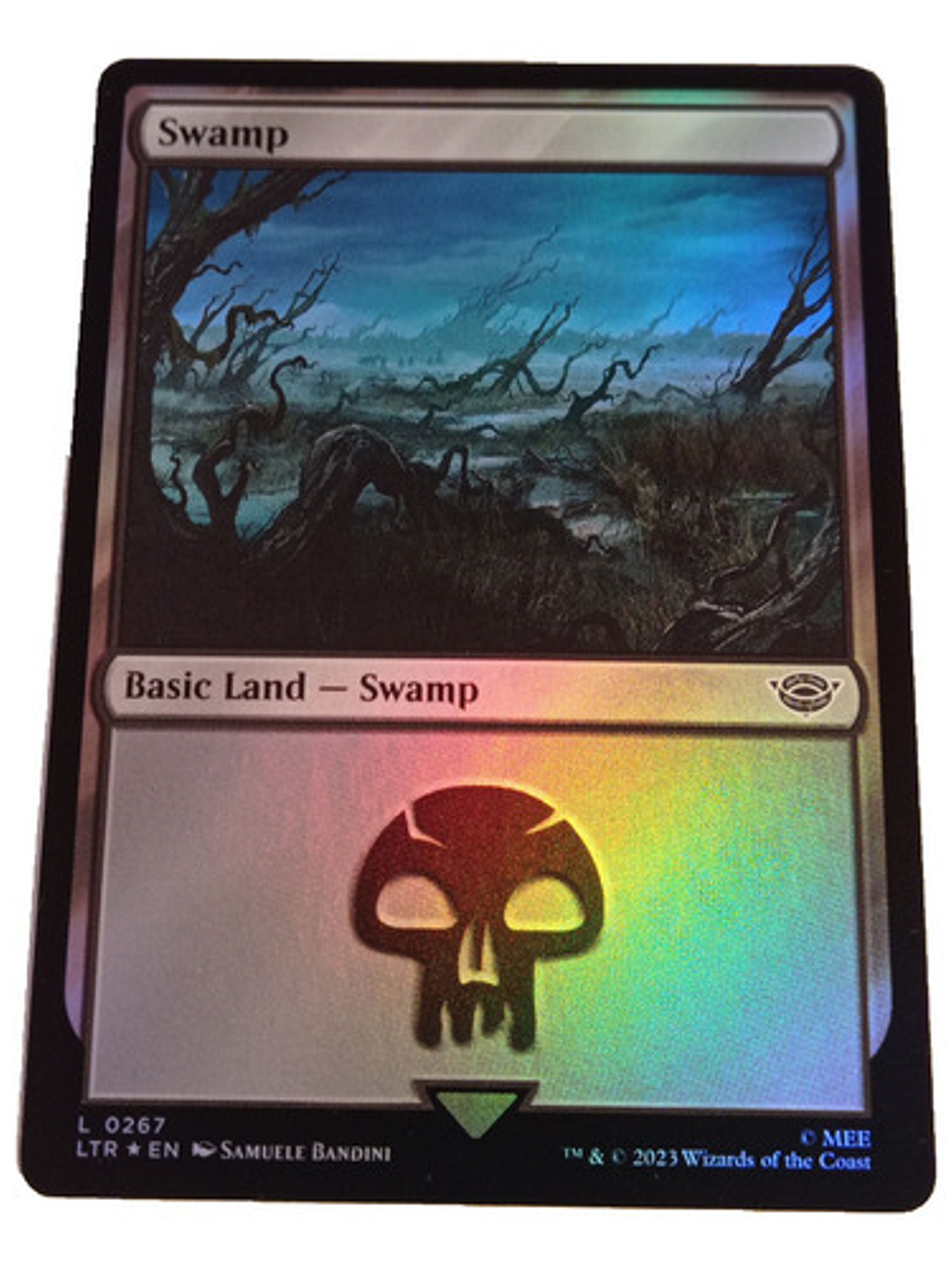 Carta Magic Lord Of The Rings Swamp Land (foil) Mtg 2