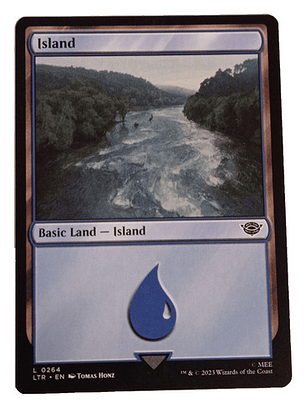 Carta Magic Lord Of The Rings Island Land Mtg Lotr