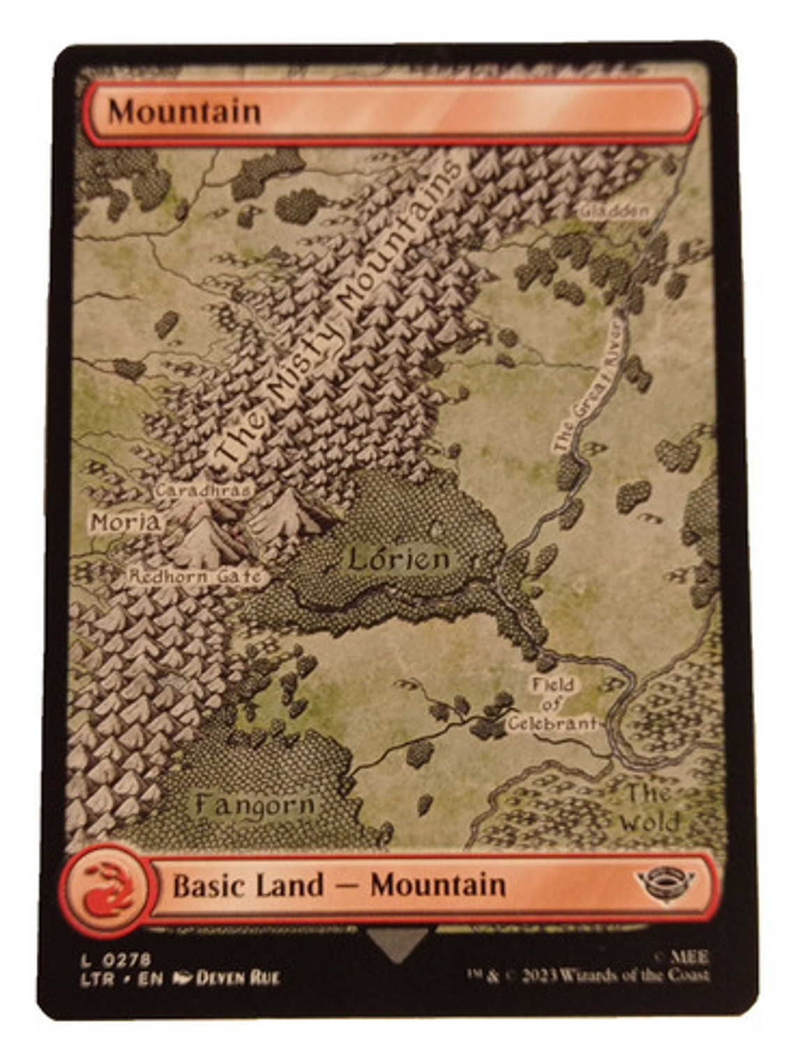 Carta Magic Lord Of The Rings Mountain Land Mtg Lotr 1