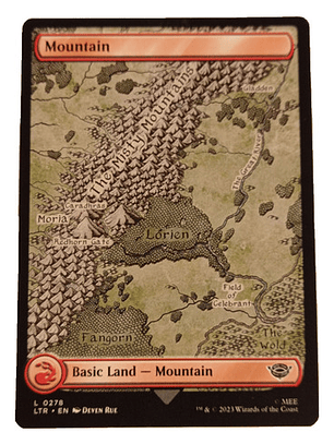 Carta Magic Lord Of The Rings Mountain Land Mtg Lotr