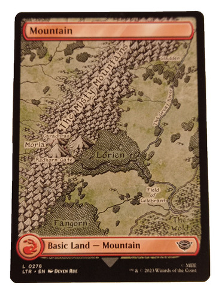 Carta Magic Lord Of The Rings Mountain Land Mtg Lotr 1