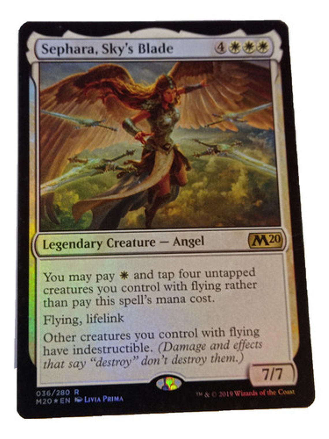 Carta Magic Sephara Sky's Blade (foil) [m20] Mtg Angel 1