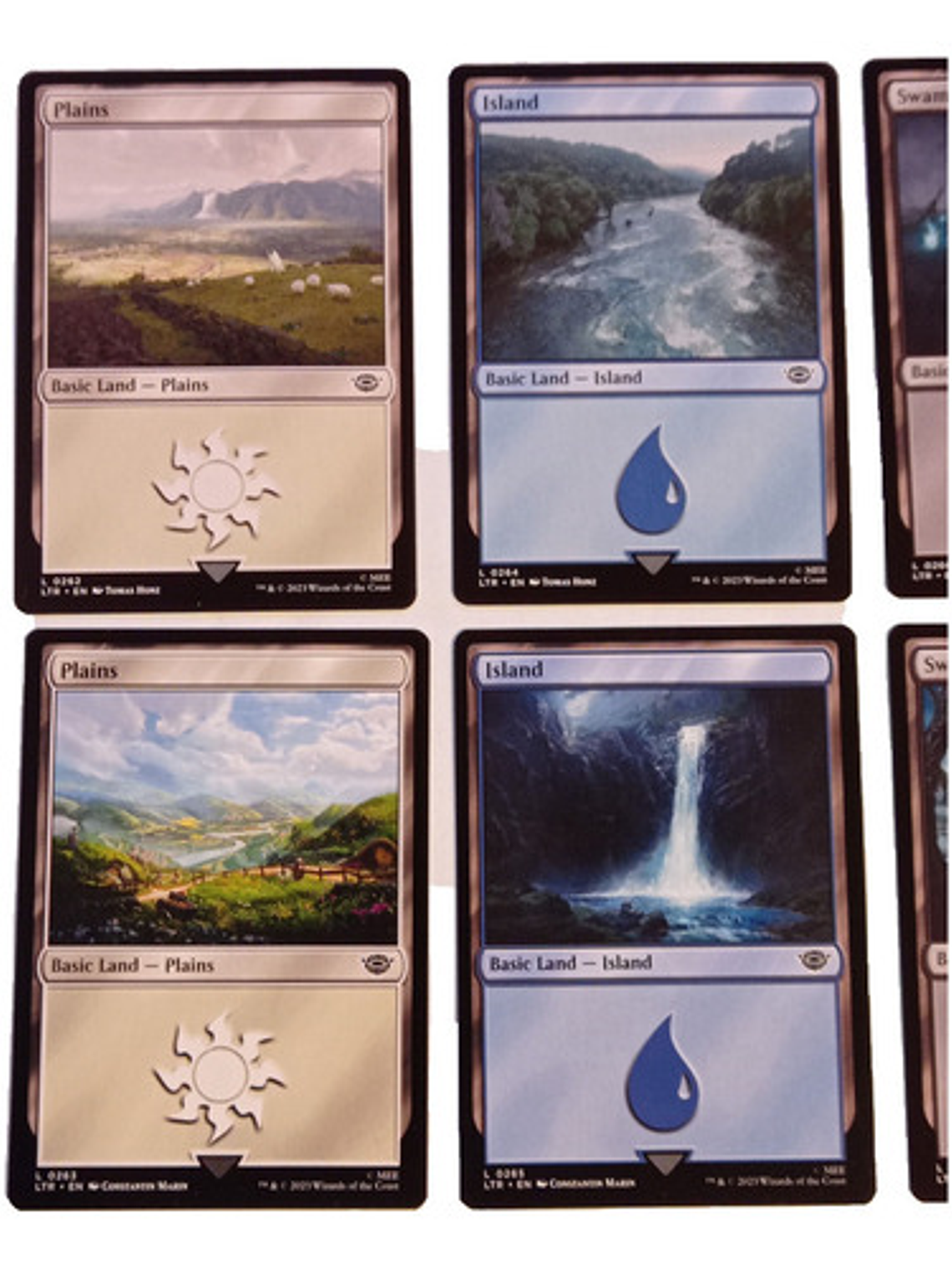 10 Cartas Magic Lord Of The Rings Lands Mtg Lotr 2