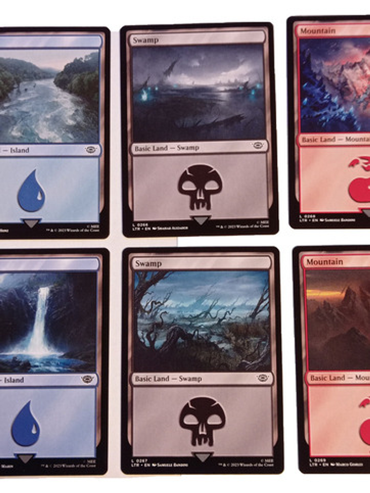 10 Cartas Magic Lord Of The Rings Lands Mtg Lotr 3