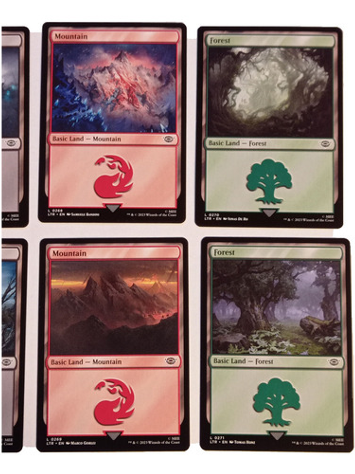 10 Cartas Magic Lord Of The Rings Lands Mtg Lotr 4