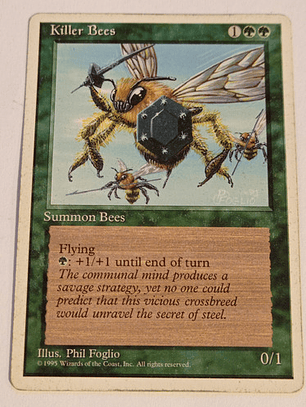 Carta Magic Killer Bees [4ed] Mtg Creature