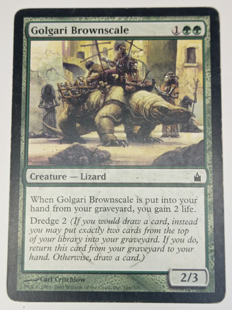 Carta Magic Golgari Brownscale [ravnica Guilds] Mtg Lizard 1