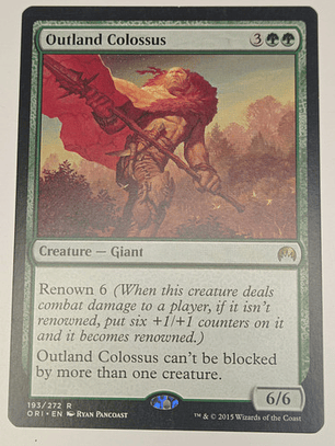 Carta Magic Outland Colossus [origins] Mtg Giant