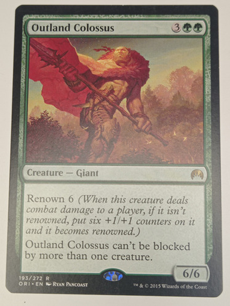 Carta Magic Outland Colossus [origins] Mtg Giant 1