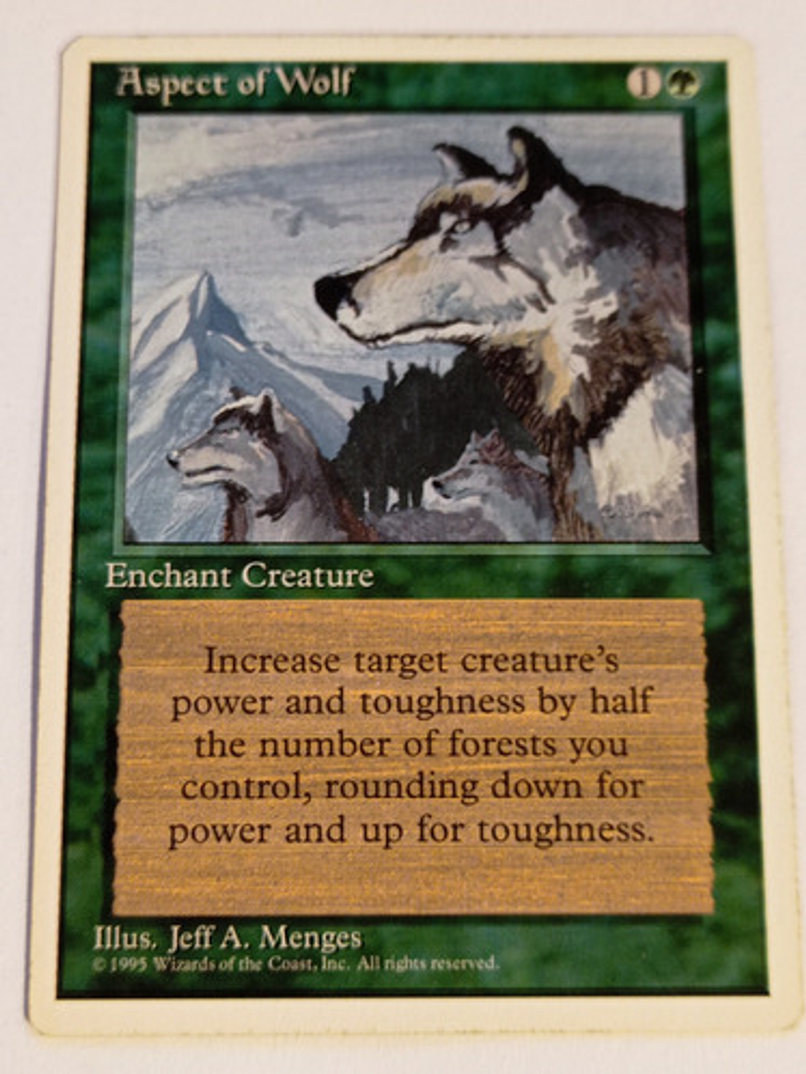 Carta Magic Aspect Of Wolf [4ed] Mtg Enchant Creature 1