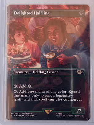 Carta Magic Delighted Halfling [middle Earth] Mtg Alternate