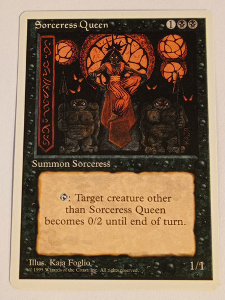 Carta Magic Sorceress Queen [4ed] Mtg Creature 1