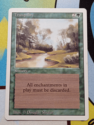 Carta Magic Tranquility 1994 Revised Ed Mtg