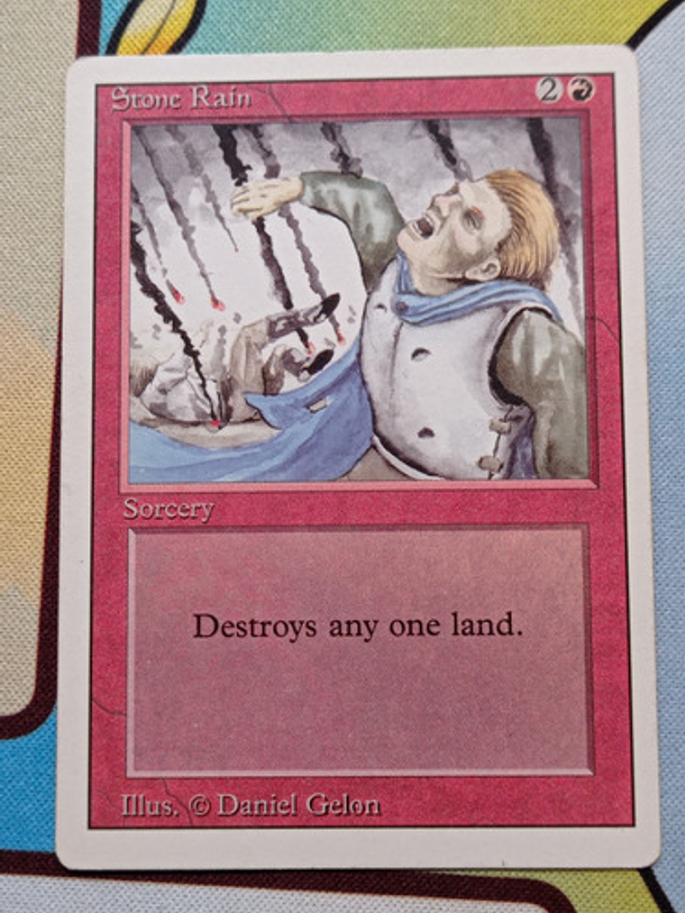 Carta Magic Stone Rain 1994 Revised Ed Mtg 1